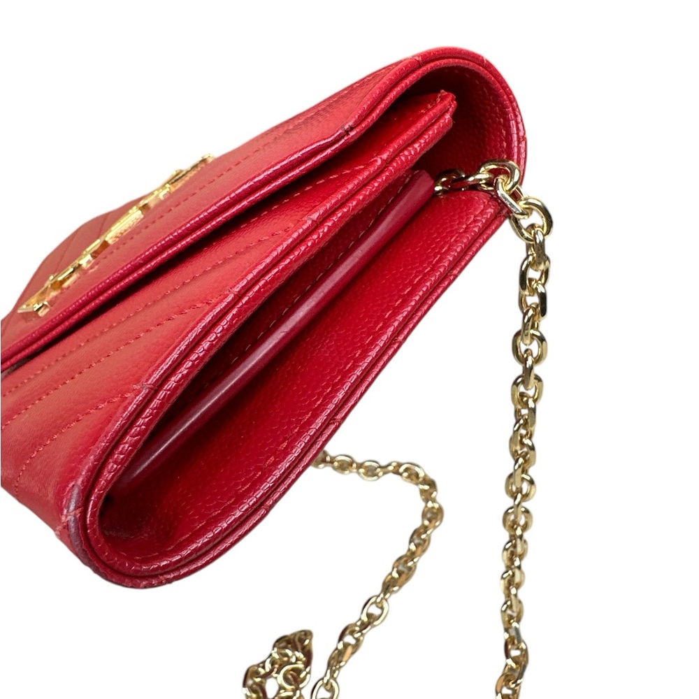 Yves Saint Laurent Red Wallet on Chain - Picture 4 of 12